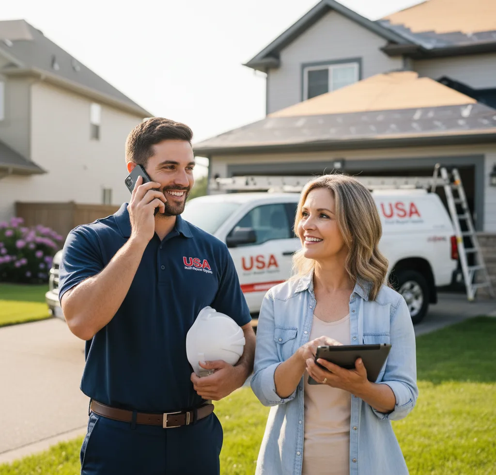 USA Roof Repair Experts customer support in Brookside